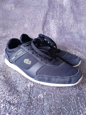 Lacoste Men's Black Lace-Up Sneakers